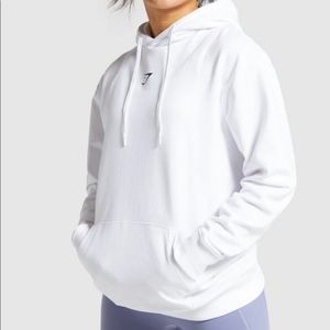 Gymshark White Oversized Hoodie